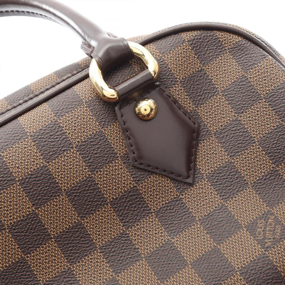 Louis Vuitton Handbag Leather Damier Brown Duomo Canvas - Picture 7 of 8